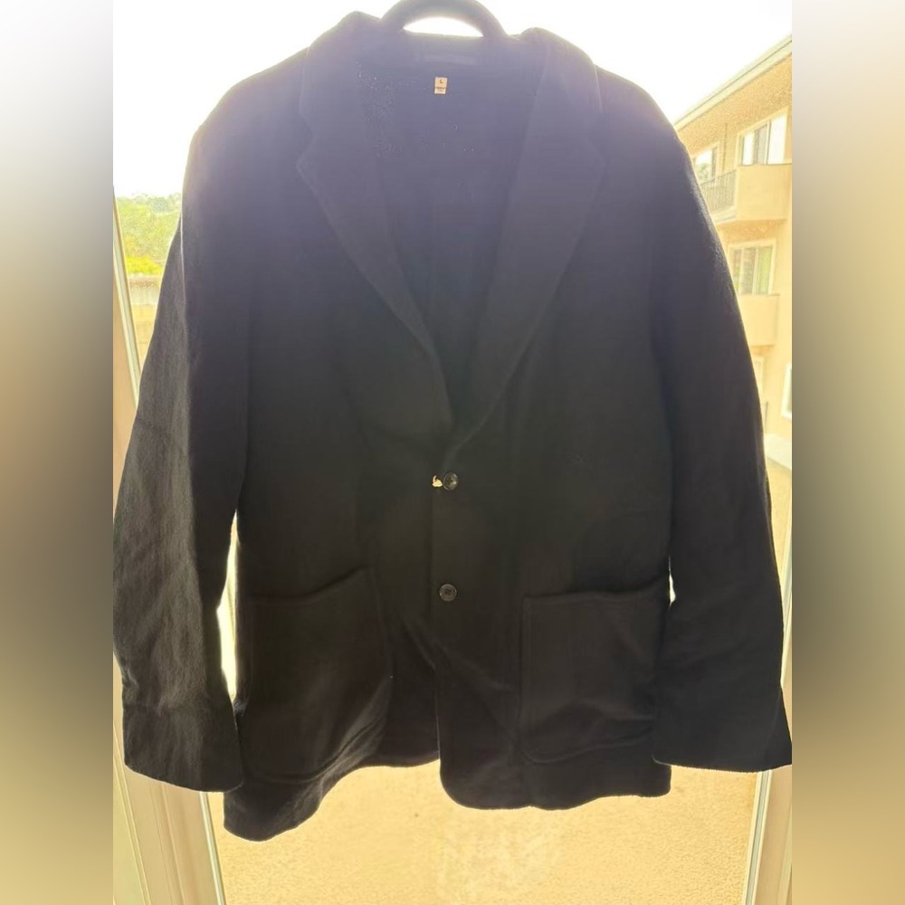 Muji Labo Cashmere Mix Black Blazer